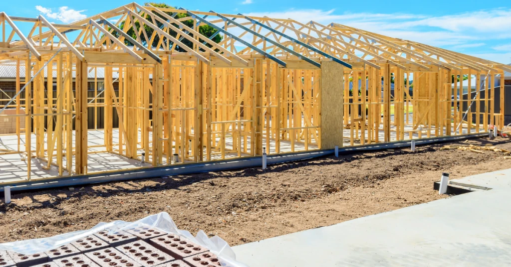 a house under construction